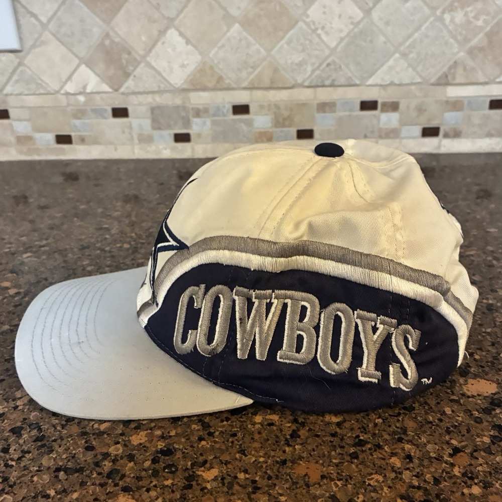 Vintage Dallas Cowboys Snapback Hat 90s Big Star Eastport Splash Script NFL